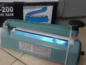 Hàn miệng túi nhấn tay PFS-200 (vỏ thép)